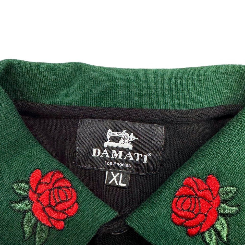 Damati Mini Roses Pique Polo (XL) - Picture 6 of 7